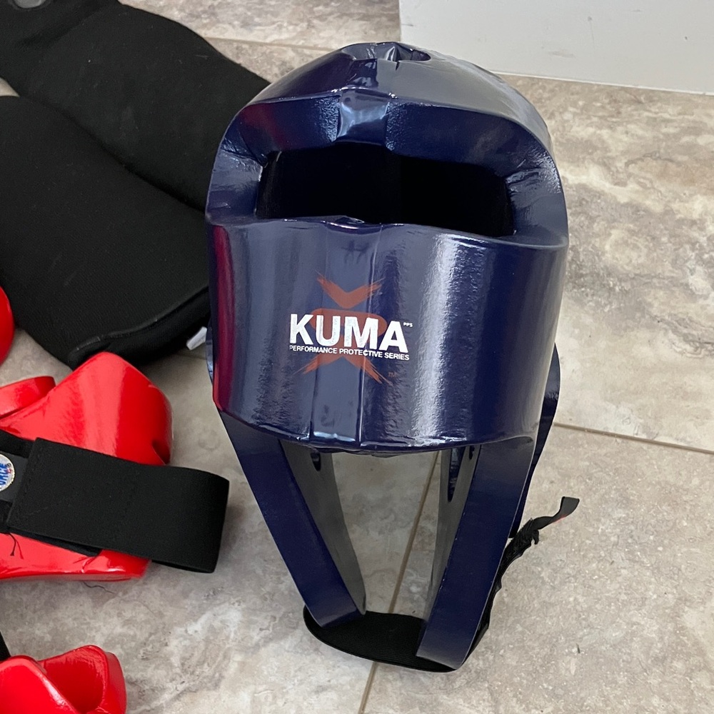 SPARRING GEAR ADULT KUMA Protective Series HEAD HANDS FEET SHIN INSTEP - Picture 16 of 16